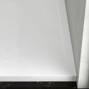 Piatto doccia 80x140 acrilico con canalina in acciaio