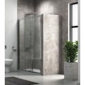 Porta doccia a scorrimento 90cm vetro trasparente K050 kamalu - 2