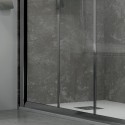 Porta doccia a scorrimento 90cm vetro trasparente K050 kamalu - 5