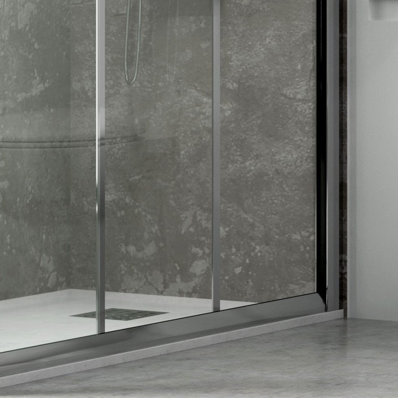 Box doccia 120X70 trasparente apertura scorrimento KP3000S kamalu - 9