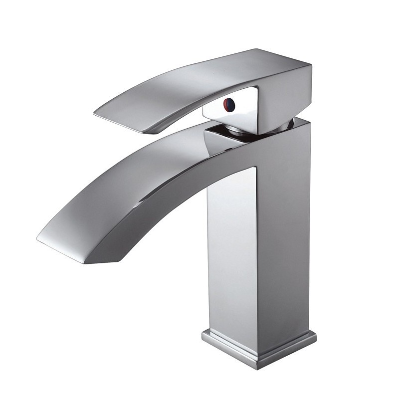 Miscelatore per lavabo design curvo finitura cromata | Lison-L kamalu - 1