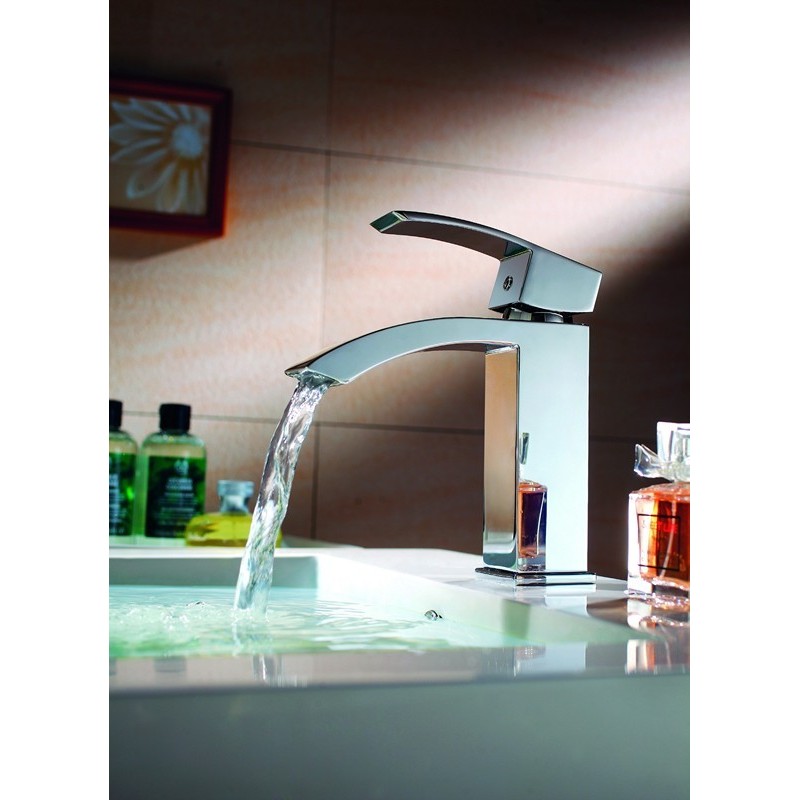 Miscelatore per lavabo design curvo finitura cromata | Lison-L kamalu - 8