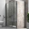 Porta box doccia 120cm vetro trasparente K050 kamalu - 1