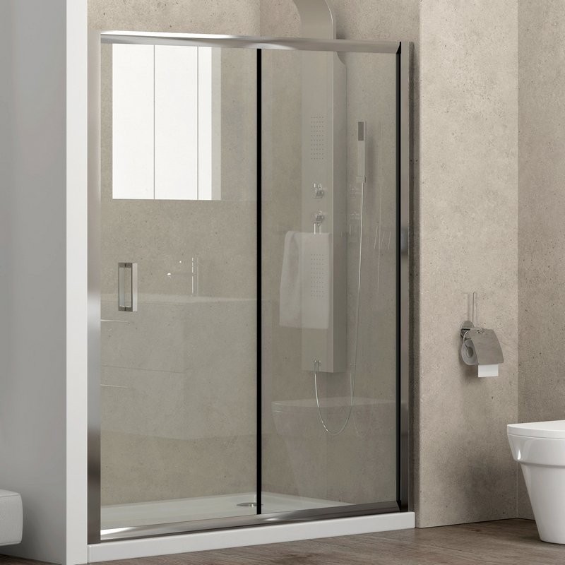 Porta doccia nicchia 110cm con anta scorrevole altezza 180cm K410N kamalu - 2