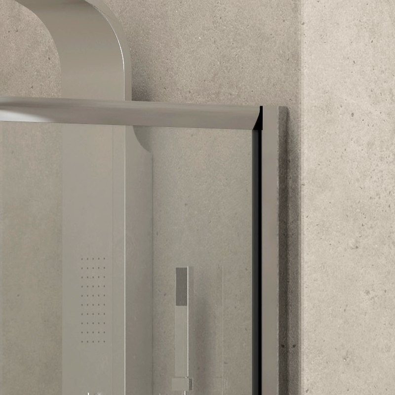 Porta doccia nicchia 110cm con anta scorrevole altezza 180cm K410N kamalu - 4