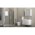 Porta doccia nicchia 110cm con anta scorrevole altezza 180cm K410N kamalu - 8