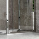 Box doccia angolare 70x70 apertura a libro modello KM4000S kamalu - 3