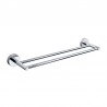 Portasalviette doppia barra 50cm in acciaio inox lucido | MIRA-C kamalu - 1