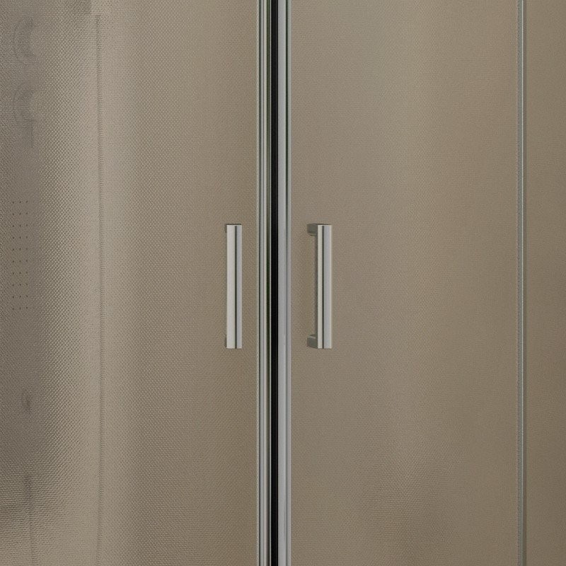 Box doccia semicircolare 90x90 cristallo opaco altezza 180cm modello K400 kamalu - 5