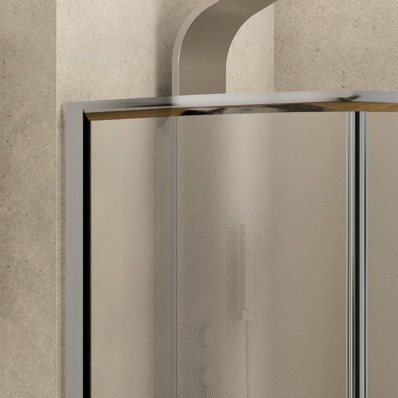Box doccia semicircolare 90x90 cristallo opaco altezza 180cm modello K400 kamalu - 9