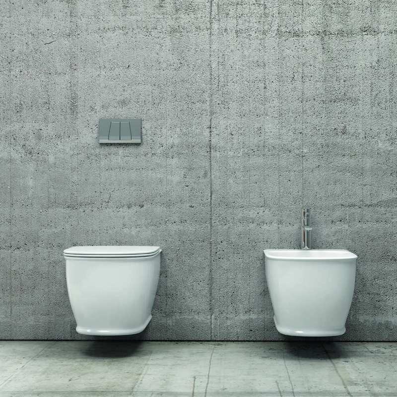Sanitari bagno Sospesi ceramica con sedile soft-close Genta-100