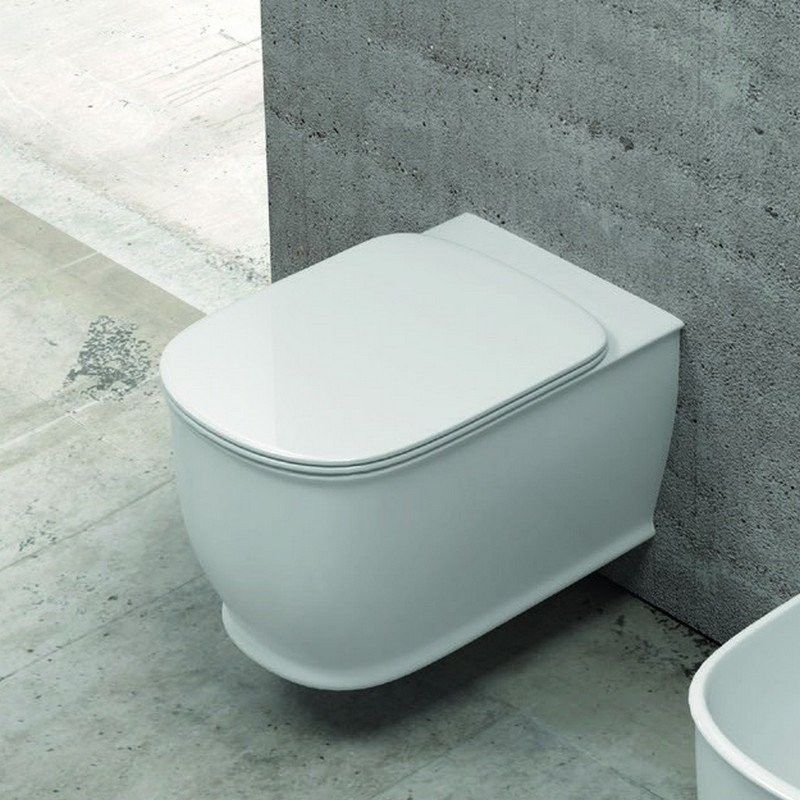Sanitari bagno Sospesi ceramica con sedile soft-close Genta-100