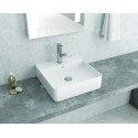 Lavabo quadrato 42cm appoggio filomuro Litos-0007