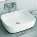 Lavabo appoggio 50cm ceramica slim kamalu