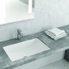 Lavabo da incasso sottopiano rettangolare Kamalu