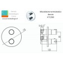 Termostatico doccia incasso a 2 uscite KT1500 kamalu - 5