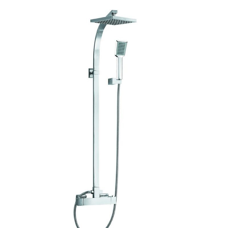 Colonna doccia con miscelatore termostatico in acciaio inox kamalu
