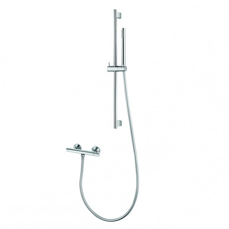 Set miscelatore termostatico e saliscendi modello F500 kamalu - 1