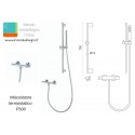 Set miscelatore termostatico e saliscendi modello F500 kamalu - 4
