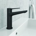 Miscelatore lavabo finitura nera opaca design moderno | KAM-KANDA NERO kamalu - 1