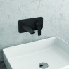 Miscelatore lavabo a muro finitura nera | Nico-260L kamalu - 2