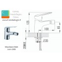 Rubinetto bidet in ottone modello Leon-190B kamalu - 2