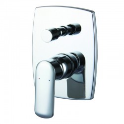 Miscelatore doccia cromato design a muro con deviatore | Lara-910DD kamalu - 1