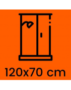 Box Doccia 120x70 cm | 2 Lati, Battente o Scorrevole | Kamalu